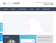 Tablet Screenshot of animalhealthaustralia.com.au